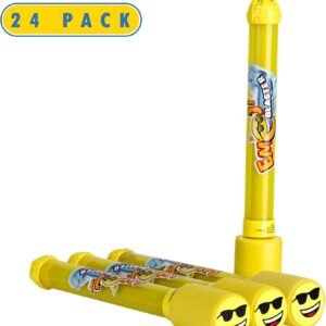 Toyrifik 24 Pack Emoji Blaster Water Guns- Bulk Pack Water Shooters for