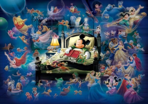 Tenyo Disney Mickeys Dream Fantasy Glow in the Dark Jigsaw Puzzle 500