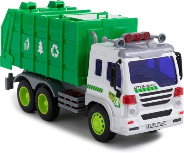 Toy To Enjoy Garbage Truck Toy with Light & Sound Dump Cleaning
