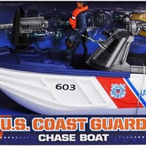 United States Coast Guard Chase Boat Playset Kit Toy Fun