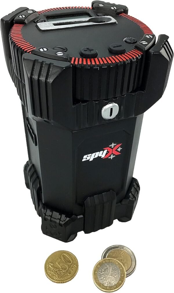 SpyX Secret Coin Safe- Counts Your Coins and Keeps Them Safe. Only