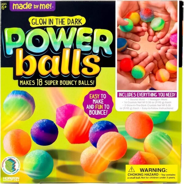 Made By Me Glow The Dark Powerballs by Horizon Group USA, DIY