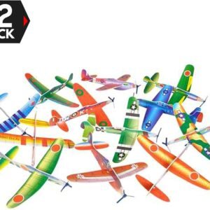 Big Mos Toys 12 Pack 8 Inch Glider Planes - Birthday Party