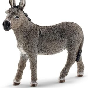 SCHLEICH Farm World Donkey Educational Figurine for Kids Ages 3-8