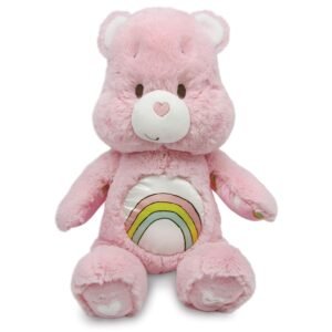 Care Bears Soother Bear Stuffed Animal Plush with Music & Lights, Cheer