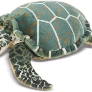 Melissa & Doug Giant Sea Turtle - Lifelike Stuffed Animal nearly 3