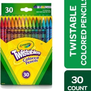 Crayola Twistables Colored Pencils, 30 Count, Assorted Colors, Gift Kit