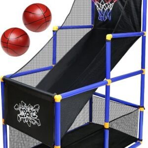 Kiddie Play Kids Basketball Hoop Arcade Game Kit Toy Fun