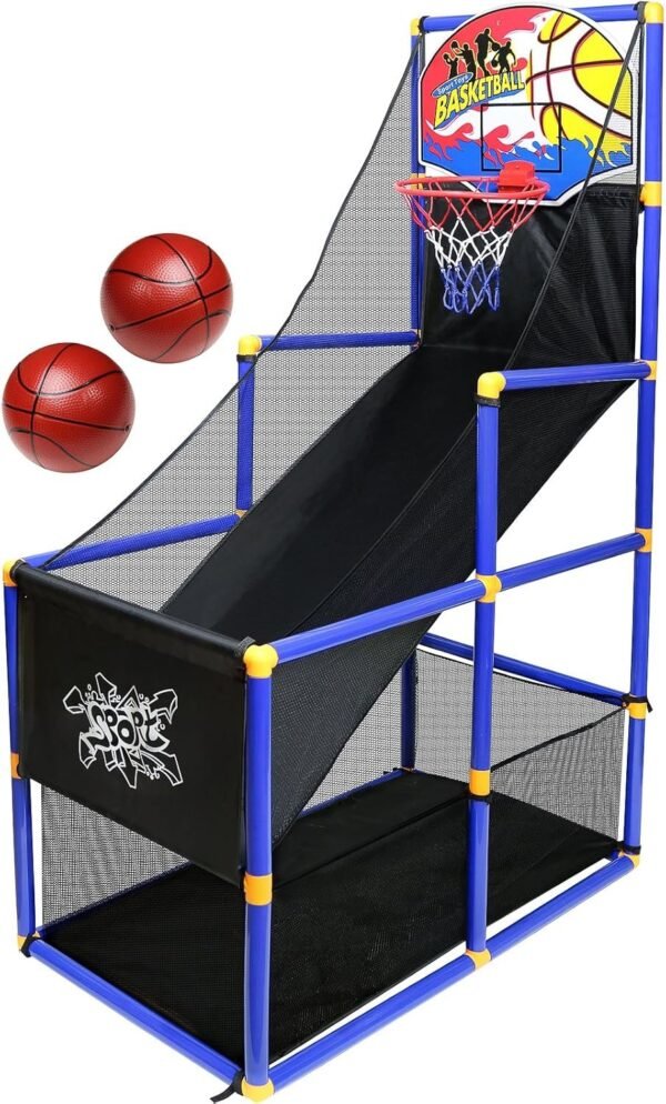 Kiddie Play Kids Basketball Hoop Arcade Game Kit Toy Fun