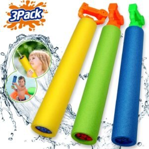 Bieyaaso Water Guns for Kids 3Pack Super Blaster Soaker Foam Water Pool