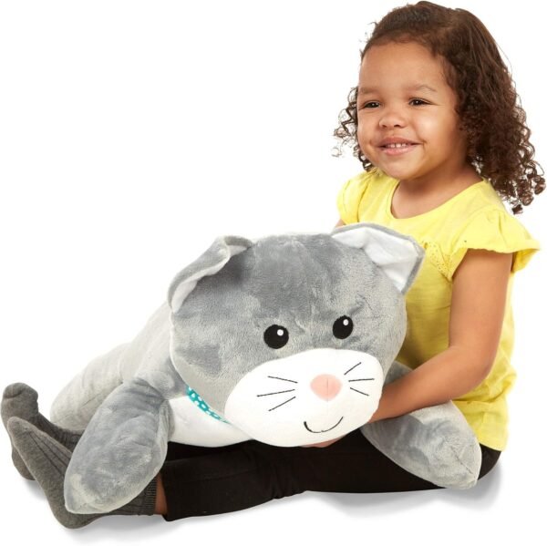 Melissa & Doug Cuddle Cat Jumbo Plush Stuffed Animal with Activity Card