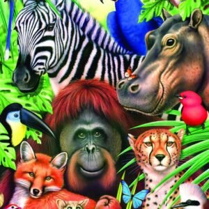 Sunsout Jungle Magic 100 pc Jigsaw Puzzle Kit Toy Fun