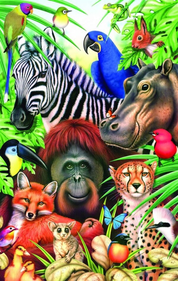 Sunsout Jungle Magic 100 pc Jigsaw Puzzle Kit Toy Fun