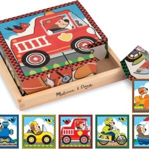 Melissa & Doug Vehicles Cube Puzzle Kit Toy Fun Kids