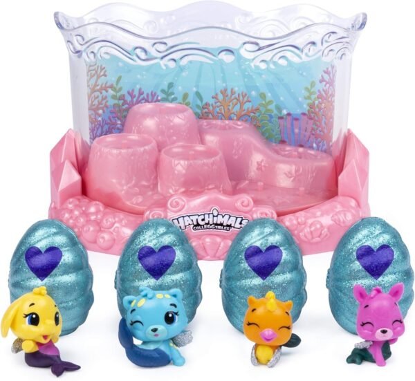 Hatchimals CollEGGtibles, Mermal Magic Underwater Aquarium with 8 Exclusive, for Kids Aged
