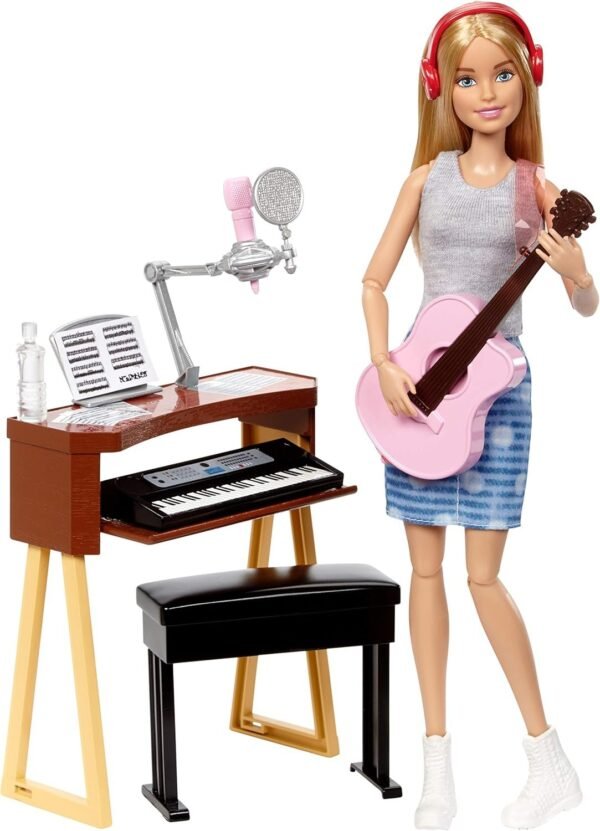 Barbie Musician Doll, Blonde & Playset Amazon Exclusive Kit Toy