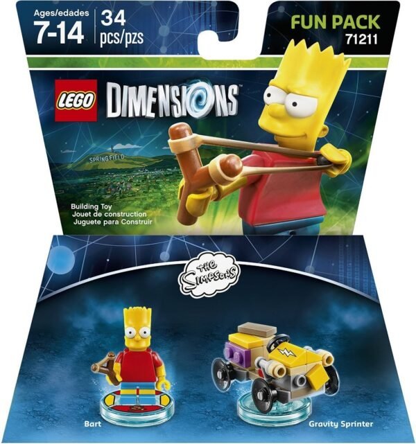 LEGO Dimensions, Simpsons Bart Fun Pack Kit Toy Kids Set