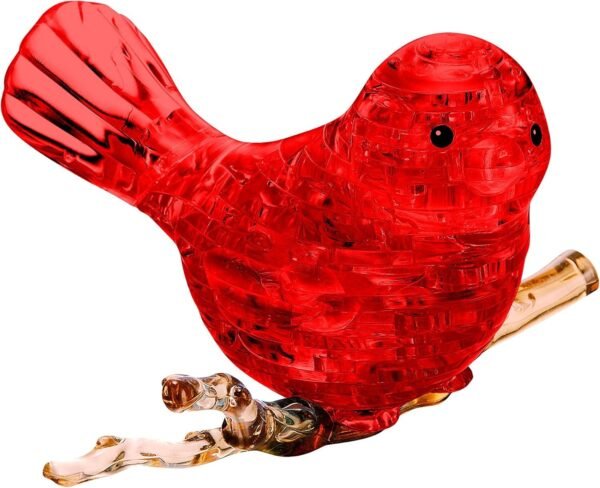 BePuzzled Original 3D Crystal Jigsaw Puzzle - Bird Animal Assembly Brain Teaser,