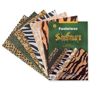 Fadeless Safari Prints Paper, 6 Assorted Patterns, 12 x 18, 24 Sheets