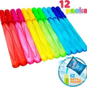 Joyin Toy 12 Pack 14 Big Bubble Wand Assortment 1 Dozen with