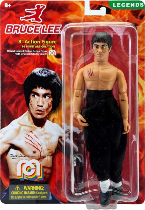 Mego Action Figures, 8 Bruce Lee, Legendary Martial Artist Limited Edition Collectors