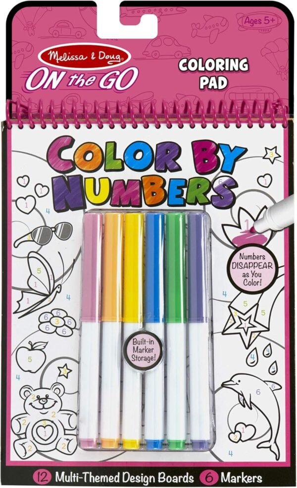Melissa & Doug Color By Numbers - Pink Kit Toy
