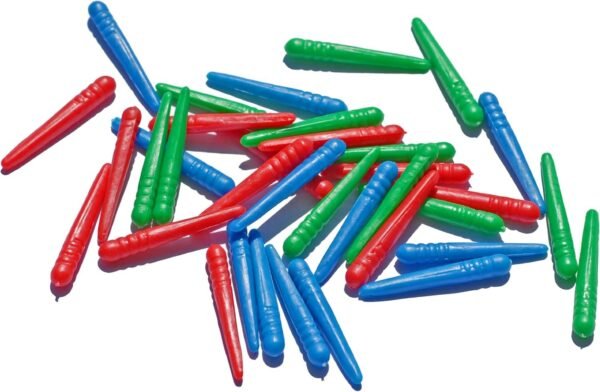 WE Games 36 Standard Plastic Cribbage Pegs w/ a Tapered Design in