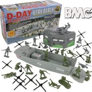 BMC WW2 D-Day Plastic Army Men - Utah Beach 40pc Soldier Figures