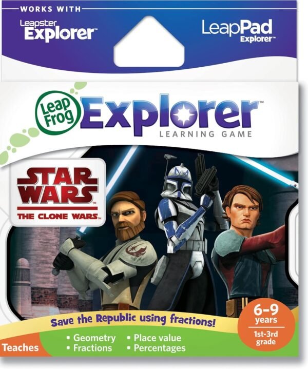 LeapFrog Explorer Learning Game Star Wars The Clone Wars works with LeapPad