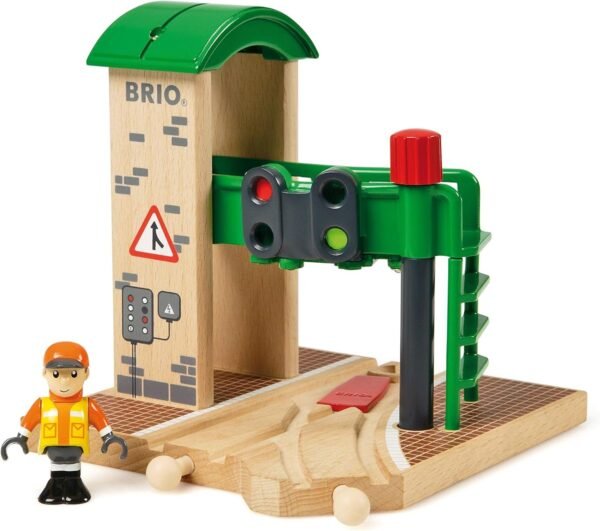 BRIO World - 33674 Signal Station 2 Piece Toy Train Accessory for