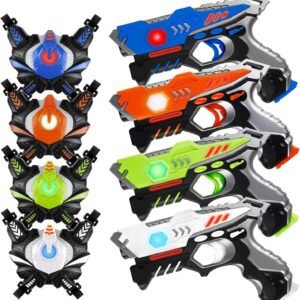 HISTOYE Infrared Laser Tag Guns Sets of 4 Players Game Laser Tag