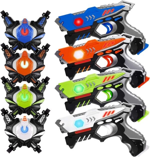 HISTOYE Infrared Laser Tag Guns Sets of 4 Players Game Laser Tag