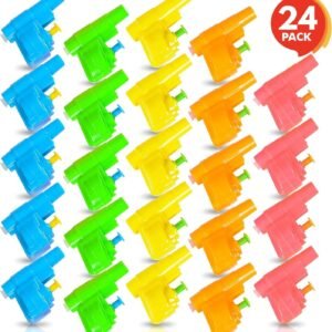 ArtCreativity Colorful Mini Water Guns - Pack of 24 - Fun Assorted