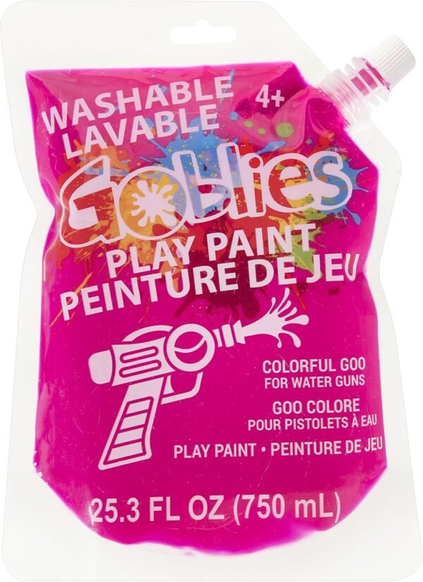 Goblies 25.3 Fl. Oz. Play Paint for Water Guns, Pink