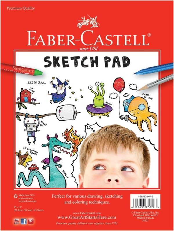 Faber Castell Sketch Pad Kit Toy Fun Kids Pack Set
