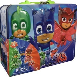 Paw Patrol PJ Masks Puzzle in Tin with Handle Kit