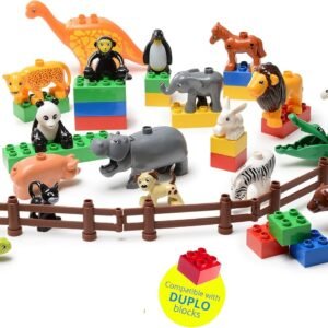 Kids Toys, 24 PC Set My First Farm and Wild Animals Set