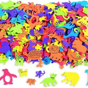 Fun Express Foam Self-Adhesive Animal Shapes 500 Piece Kit Toy
