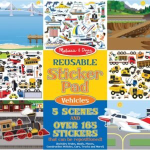 Melissa & Doug Reusable Sticker Pad - Vehicles Kit Toy
