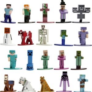 Jada Toys Minecraft 20 Pack Wave 2 Die-Cast Figure, 1.65 Scale, Collectible