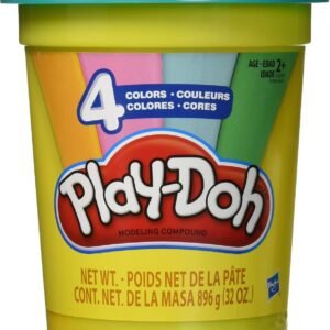 Play-Doh 2-Lb. Bulk Super Can of Non-Toxic Modeling Compound with 4 Modern