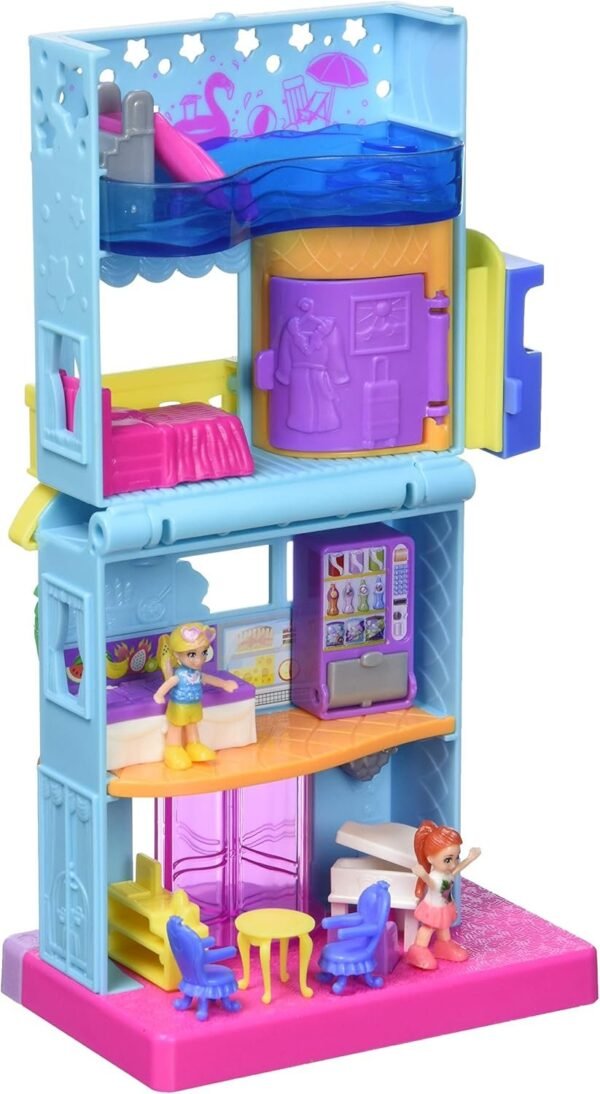 Polly Pocket Pollyville Hotel Pollyville Hotel with 4 Floors of Fun, Micro