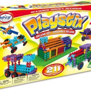 Playstix Deluxe Set Construction Toy Building Blocks 211 Piece Kit