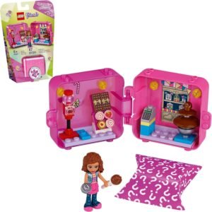 LEGO Friends Olivias Shopping Play Cube 41407 Building Kit, Candy Store Fun