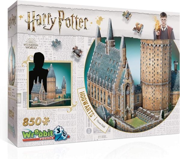 Wrebbit 3D - Harry Potter Hogwarts Great Hall 3D Jigsaw Puzzle -