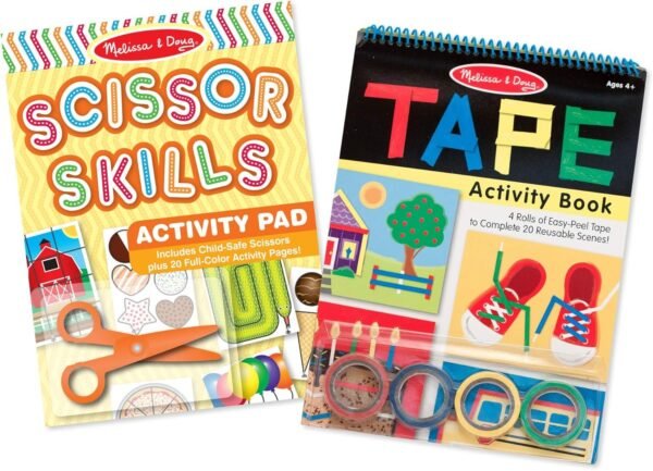 Melissa & Doug Activity Book Bundle - Scissor Skills And Tape Activity