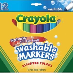 Crayola 12 Ct Washable Markers Kit Toy Fun Kids Pack