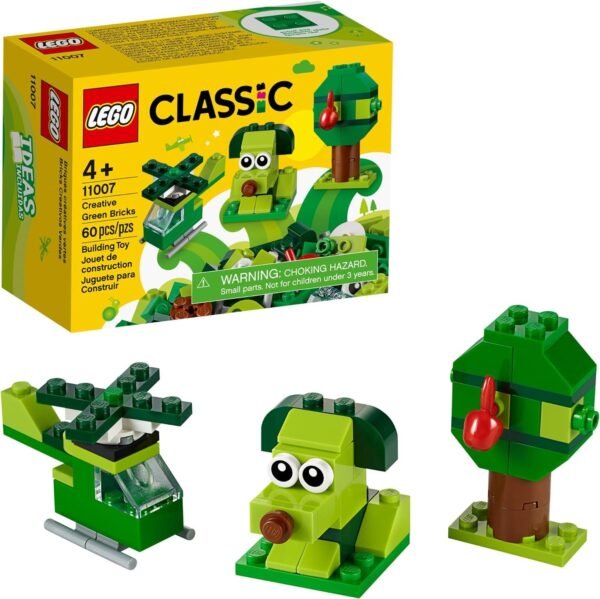 LEGO Classic Creative Green Bricks 11007 Starter Set Building Kit with Bricks