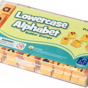 Educational Insights Alphabet Rubber Stamps - Lowercase 5/8, Ages 4 and Up,