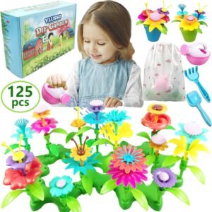 Gifts Toys for 3-6 Year Old Girls - DIY Flower Garden Building